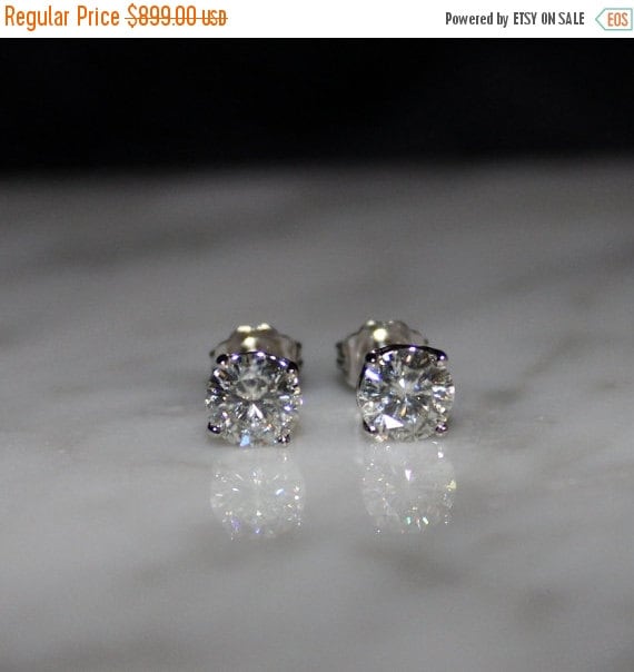 Moissanite Moissanite Earrings Stud Earrings by ladygemologist