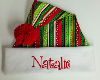 Personalized Santa Hats Holiday hats Christmas Hat
