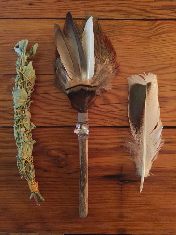 Feather Driftwood Smudge Wand Smudge Stick