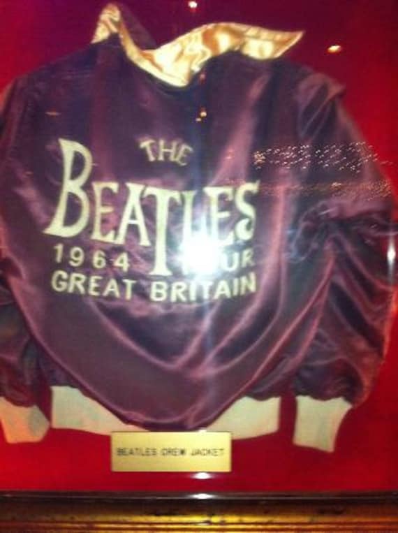 SOLD Rare The Beatles 1964 Tour Satin Bomber Jacket with