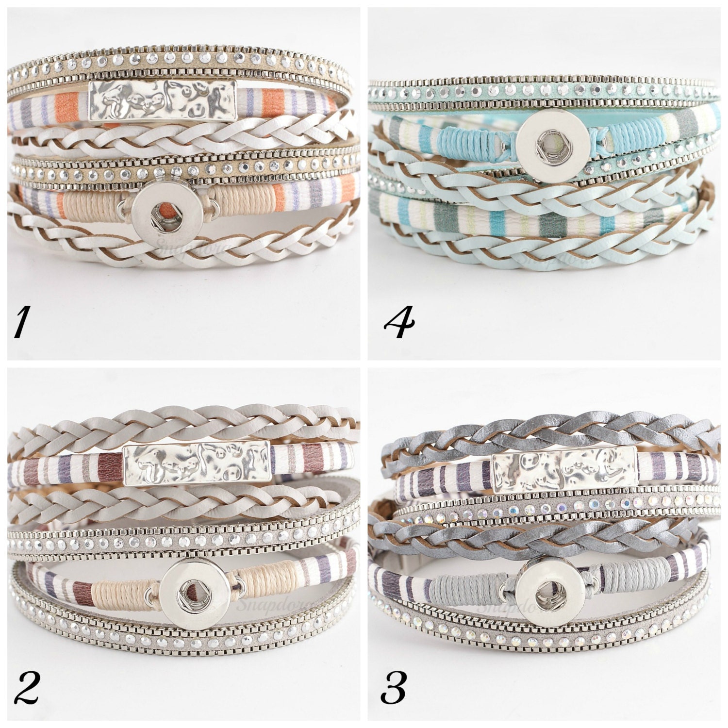 Mini snap charm bracelet with a really strong