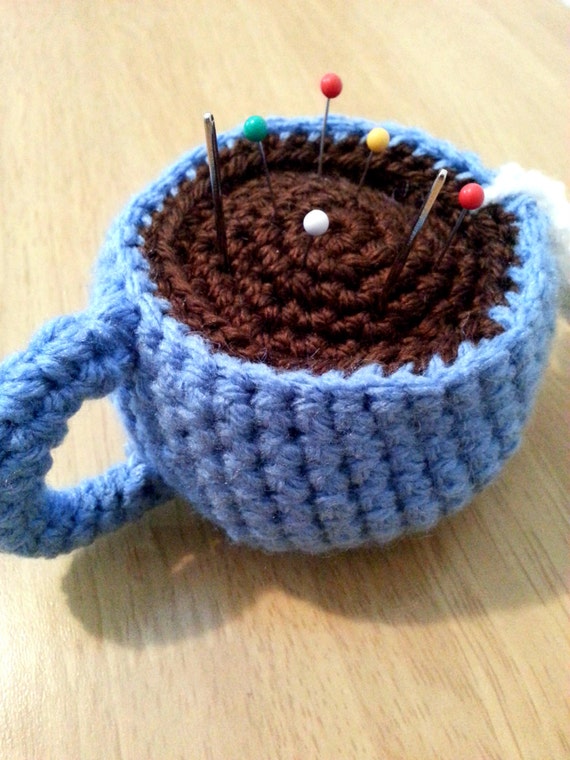Teacup Pincushion, Crochet Teacup, Amigurumi Crochet Cup ...