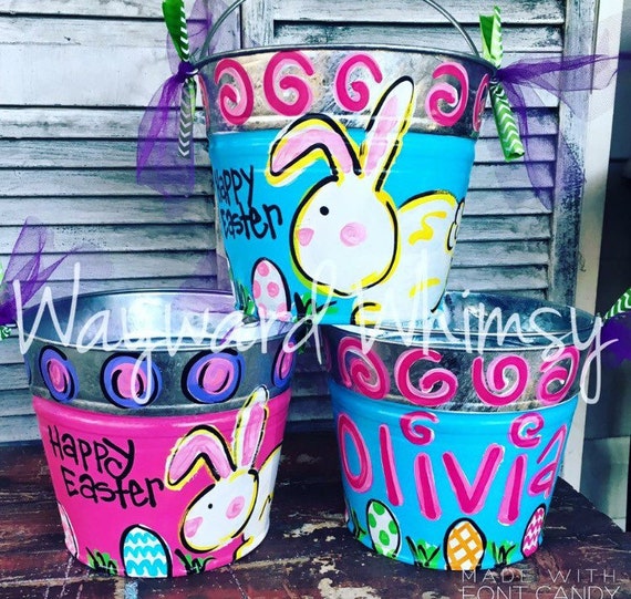 Personalized EASTER Pails Buckets