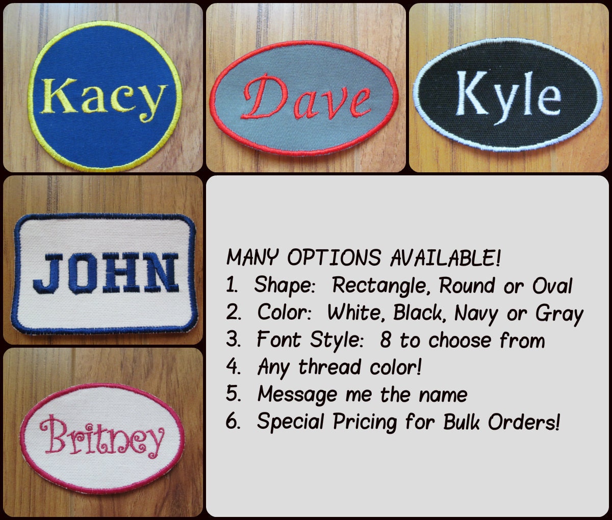 Personalized Patch Custom Patch Name Patch Iron On Patches