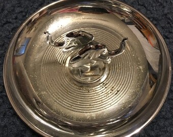 Vintage art deco Hamilton product chrome elephant ash tray