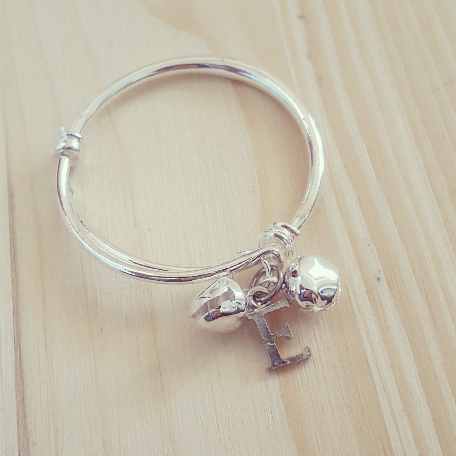 Silver personalised baby bracelet. Christening Birth. Unisex