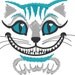 Awesome Cheshire cat embroidery designs - machine embroidery design 4x4 and 5x7 for Wonderland teaparty projects