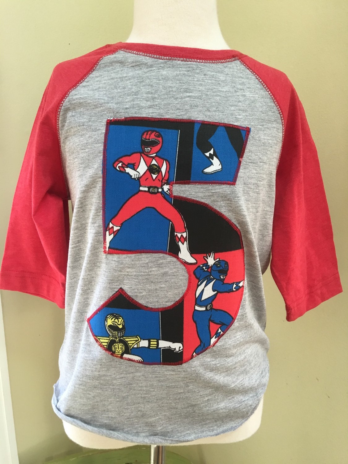 Download Custom Cool Power Rangers Number T'shirt with name