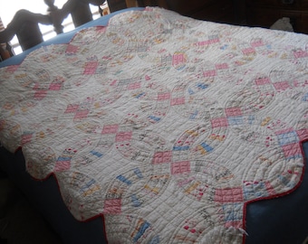 hand made wedding ring quilts