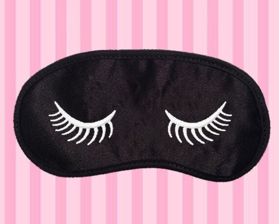 Eye Lashes Eye Mask Embroidered favorite on pinterest trendy