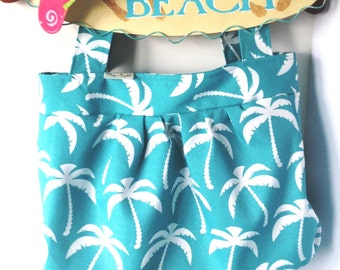 Aqua Palms 17 x 17 Extra Large Beach Tote