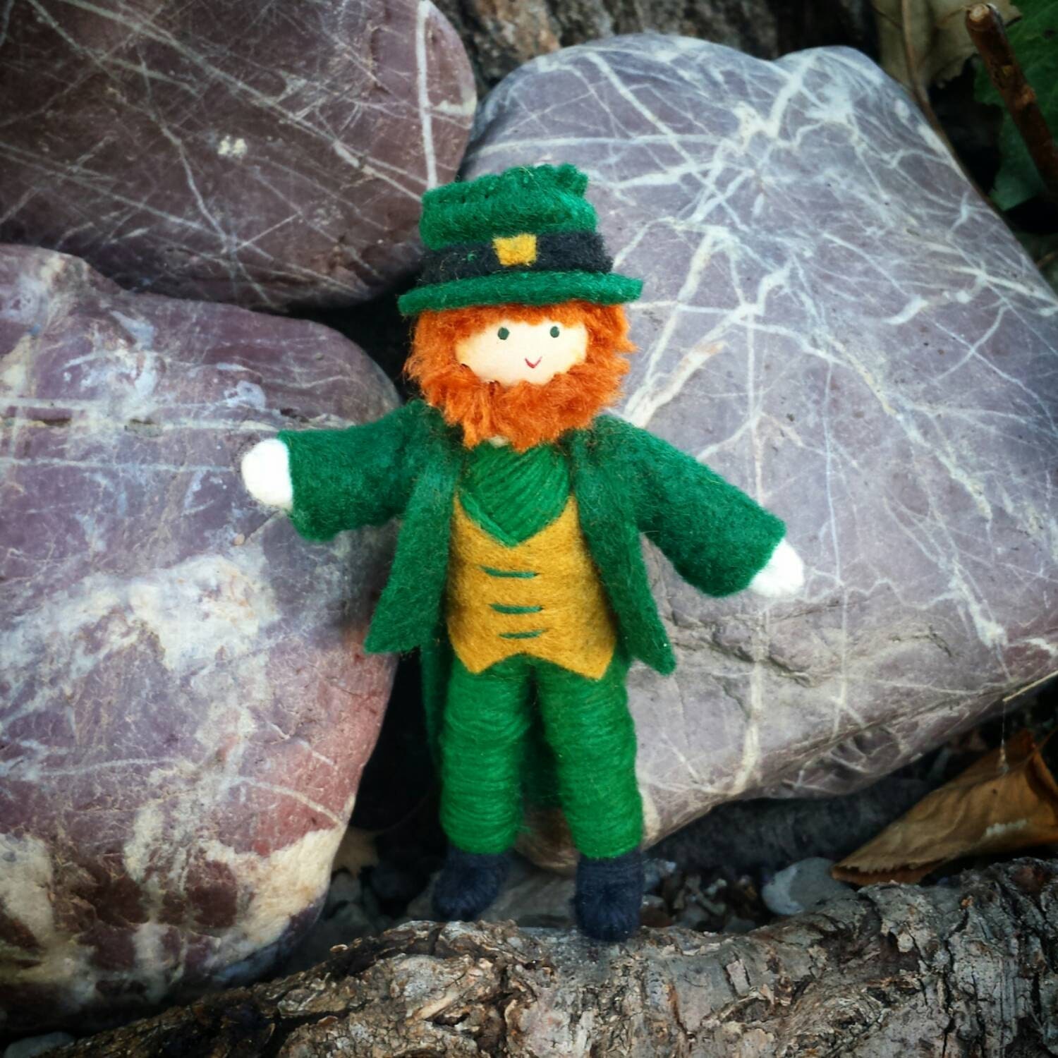 Miniature St. Patrick's Day Leprechaun doll bendy doll
