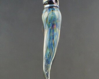 FRISKEY handmade Lampwork Glass Beads, Fairy Wing Focal
