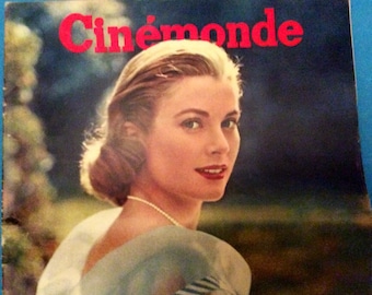 Rare Authentic Cinemonde French Magazine1956 of Grace Kelly in the Film High Society