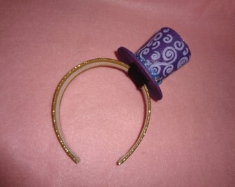 Purple Mini Tophat Headband