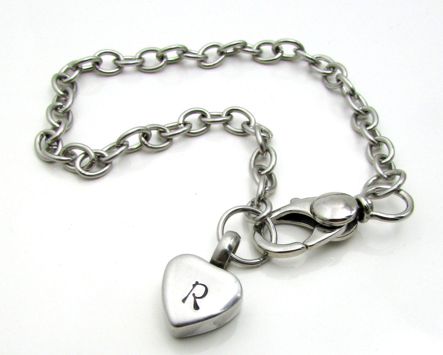 Cremation Bracelet Cremation Jewelry Initial Bracelet