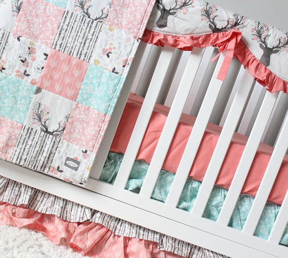 Fawn Crib Bedding Woodlands Fawn Girl Baby Bedding Baby