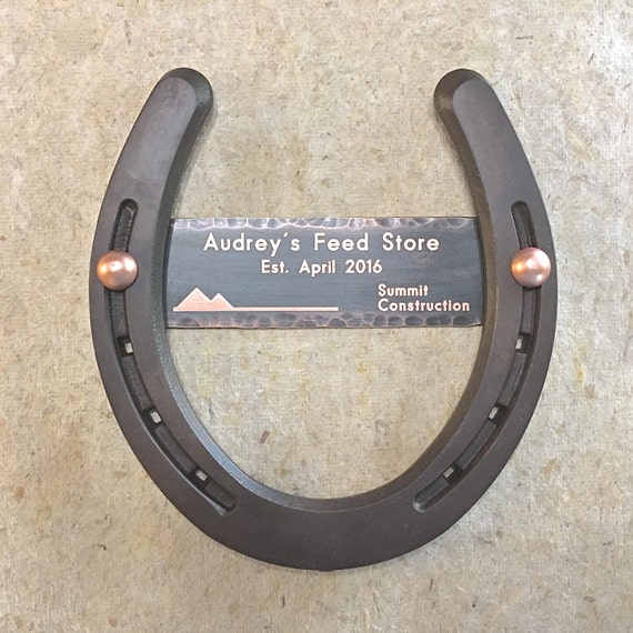 Engraved copper plate 7th anniversary or by BlacksmithCreations