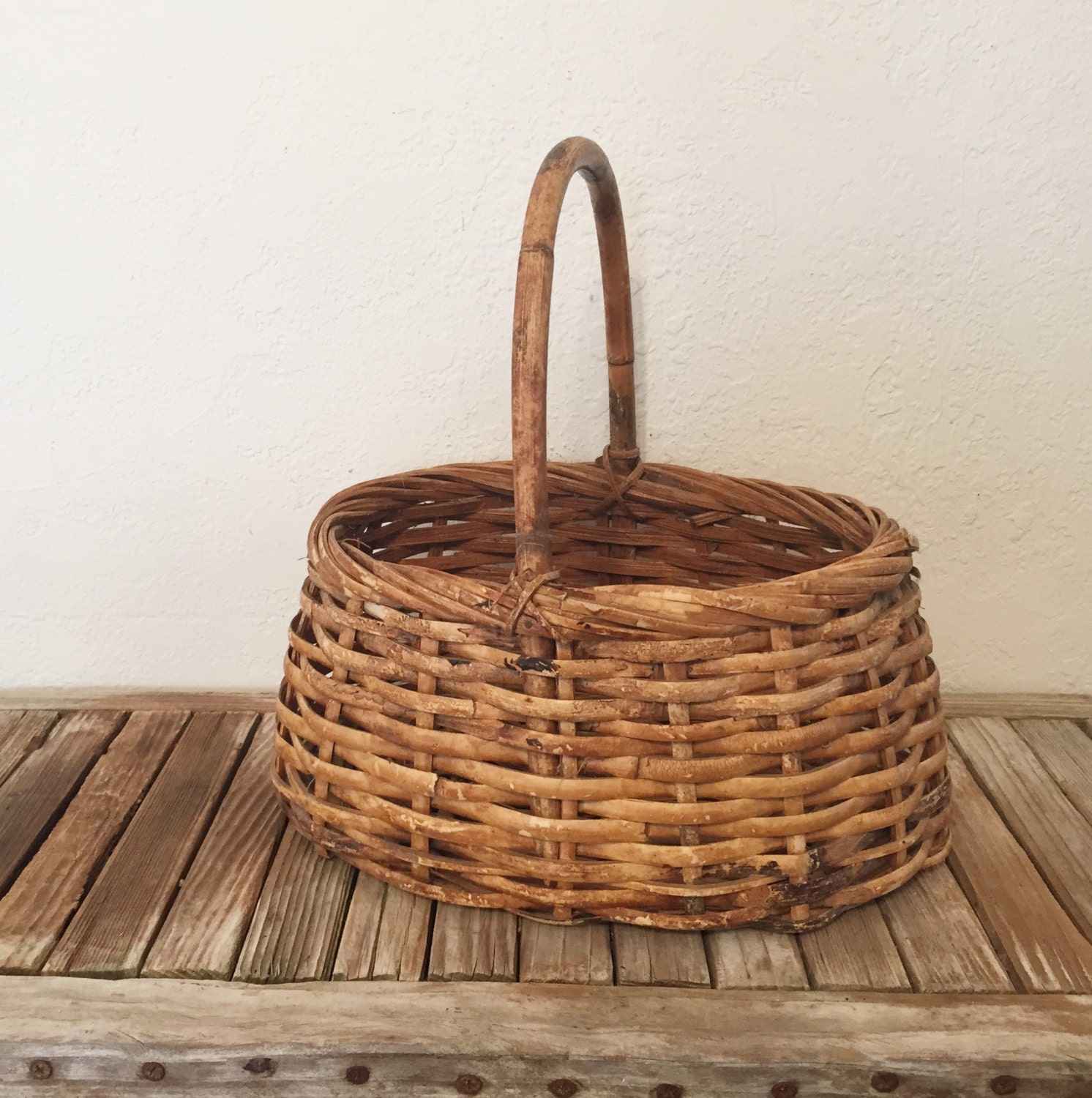 Vintage Woven Basket