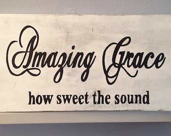Amazing Grace Wall Art wooden sign amazing grace wall decor subway art wall Amazing Grace Wall Art wooden sign amazing grace wall decor subway art wall