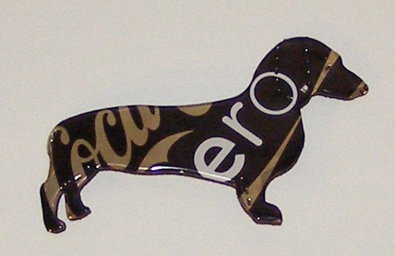 Dachshund Dog Magnet Coca Cola Coke Zero Soda Can