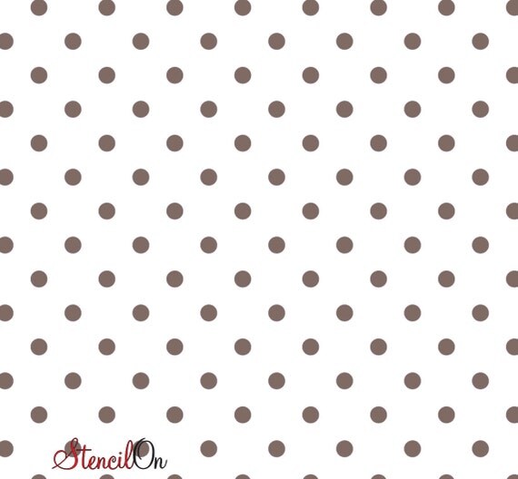 Large Polka Dot Wall Stencil 1.5 polka dots Reusable