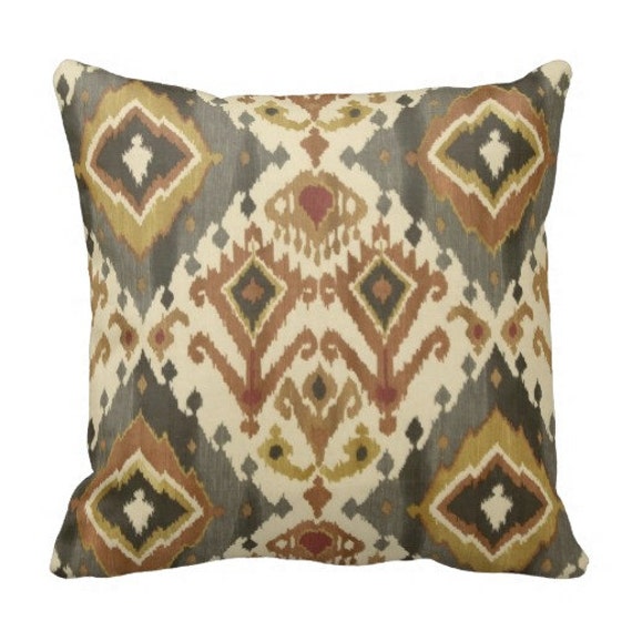 12 Pillow Cover 12x12 Inch Ikat Pillows Pillows Ikat