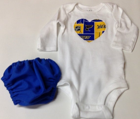 St. Louis Blues Bodysuit with Bloomer baby by cmsportscrafts