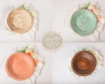 Wooden Bowl Prop, Newborn Photo Prop, Basket Prop, Photography Prop, Bowl Prop, Organic Prop