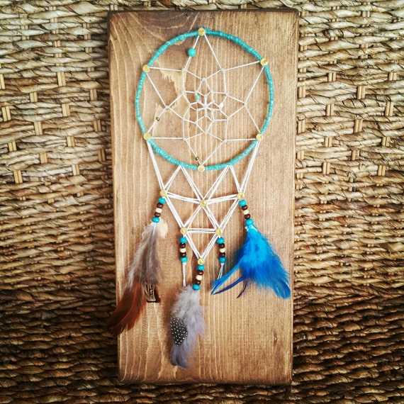 One of a Kind Dream Catcher String Art Sign Native American