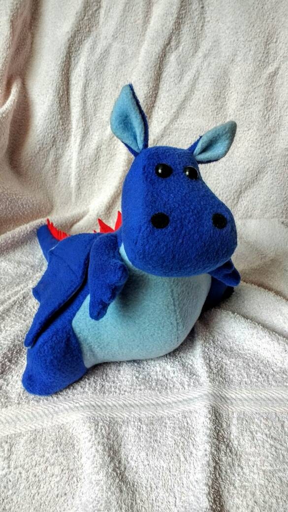 blue dragon plush toy