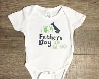 first fathers day shirt and onesie