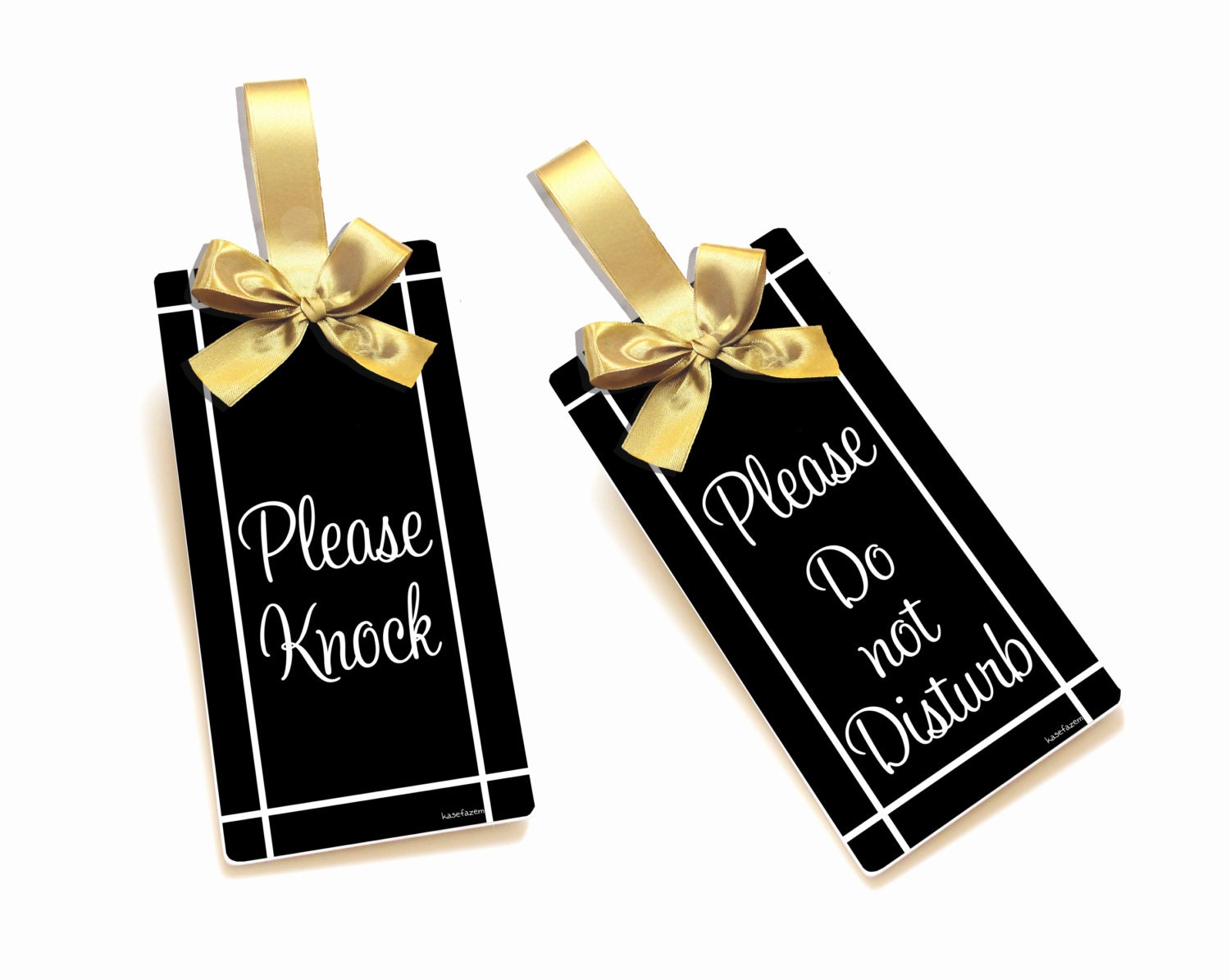 please knock / please do not disturb door sign doorknob hanger