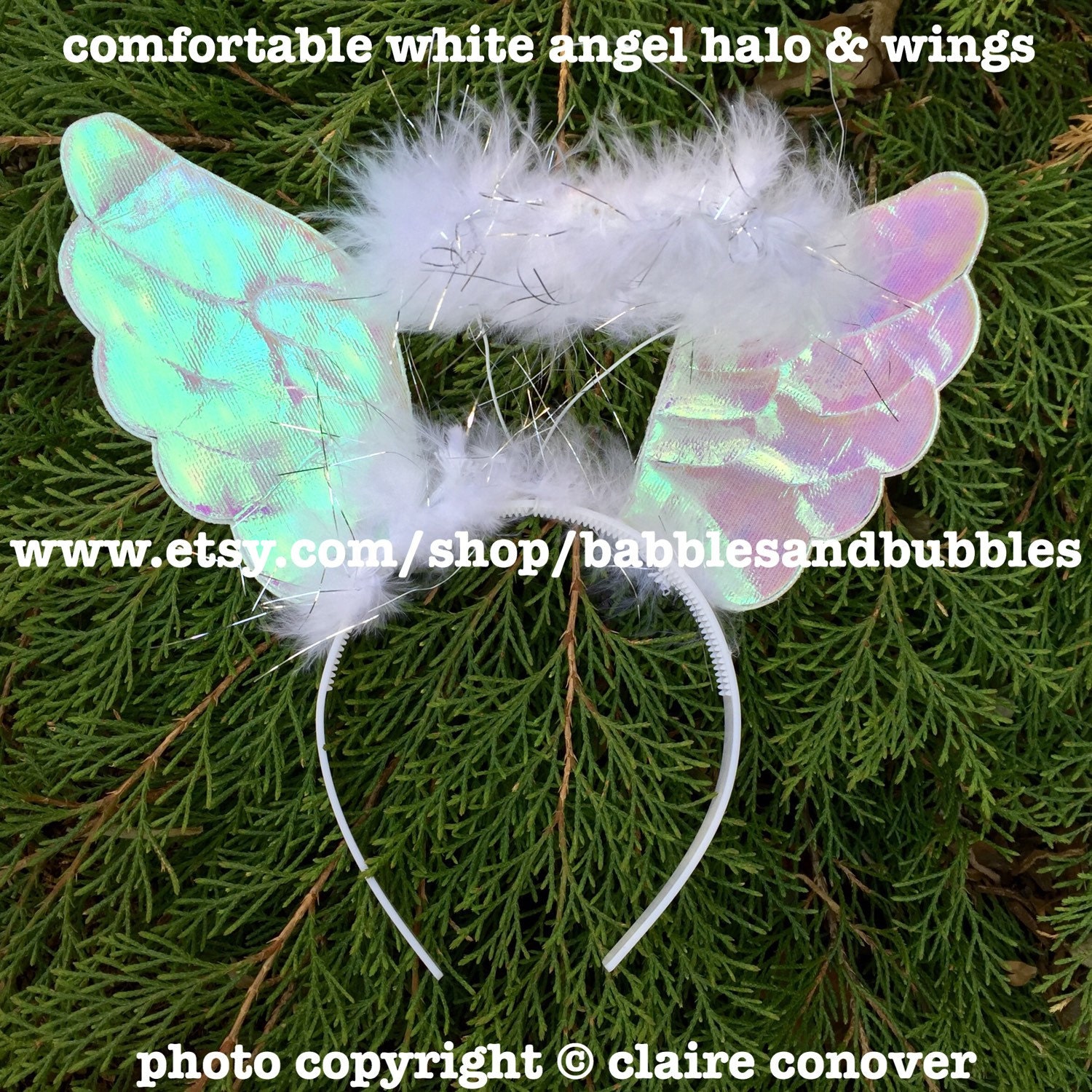 Comfortable Angel Halo Headband Christmas Costume With Wings