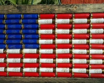 Shotgun Shell American Flag