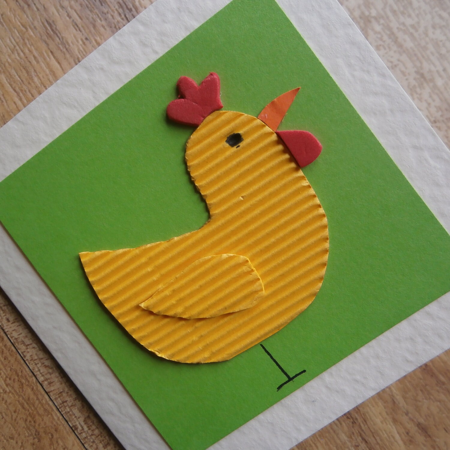 Chicken card for any occasion by onelittlepug on Etsy