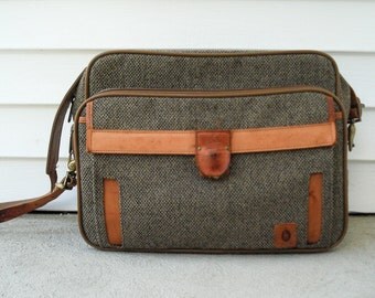 Hartmann luggage - tweed carryon bag