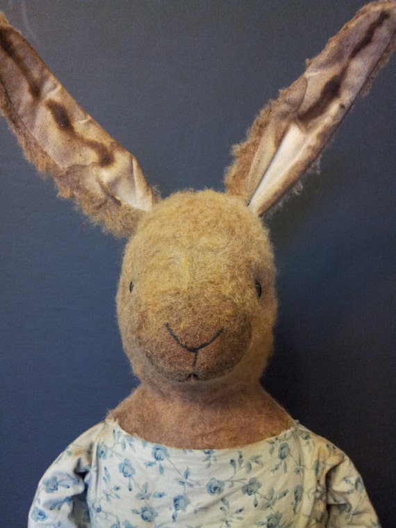 primitive rabbit doll