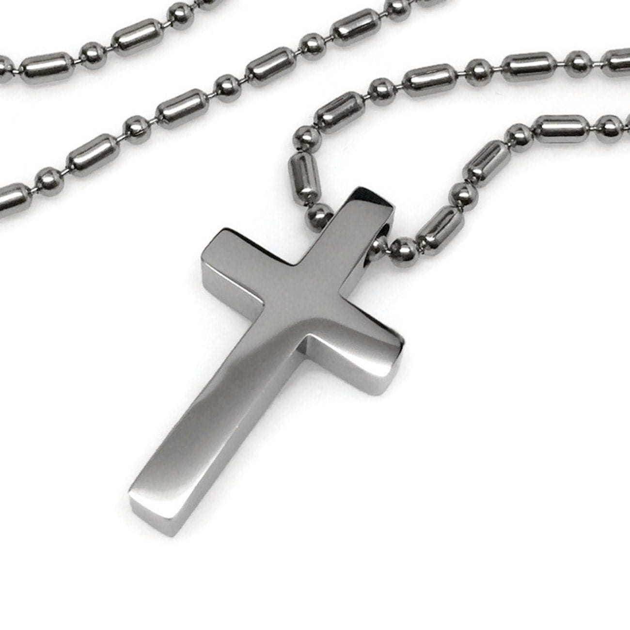 Stainless Steel Cross Necklace Religious Jewelry Christian