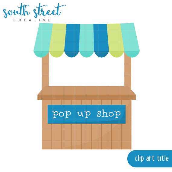 SALE! Pop Up Shop, Stand, Summer Stand, Cute Clipart, Personal & Small