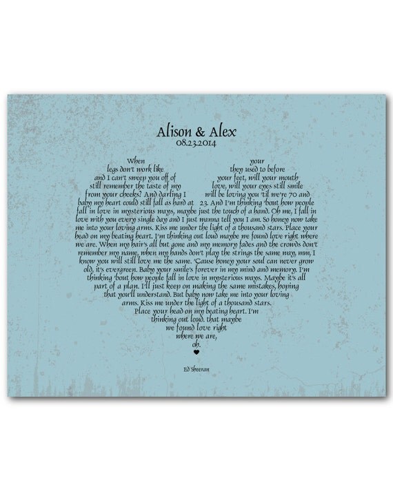 Canvas Song Lyrics Your Song Favorite by SusanNewberryDesigns