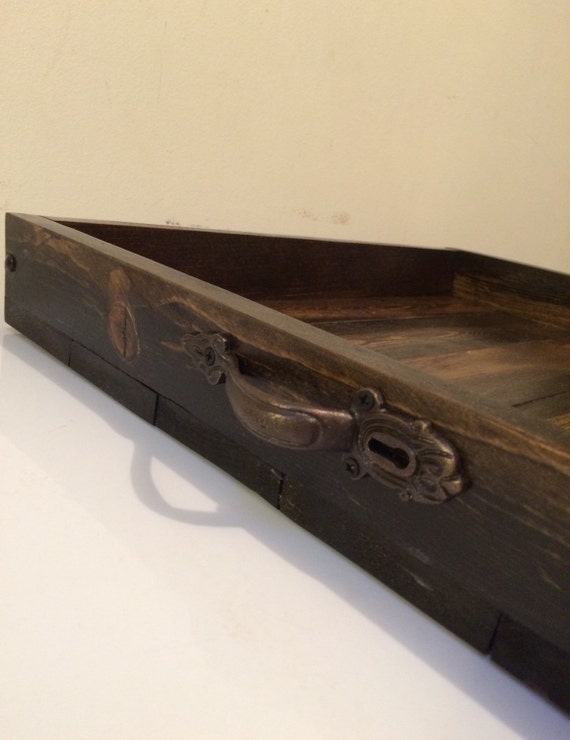 Rustic ottoman tray 20 x 20 ottoman tray large by LodgeDecorNMore