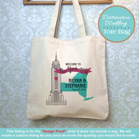 ... Wedding Bag, Wedding Favor, Destination Wedding Gift, Customized