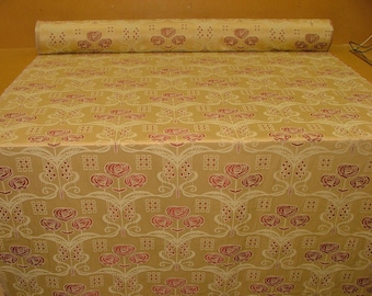 Rennie Mackintosh art Nouveau jacquard heavy weight quality curtain furnishing fabric 56nch wide suitable for upholstery or arts and crafts