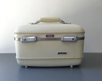 caso blanco duro cara Tri Taper de tren Vintage American Tourister