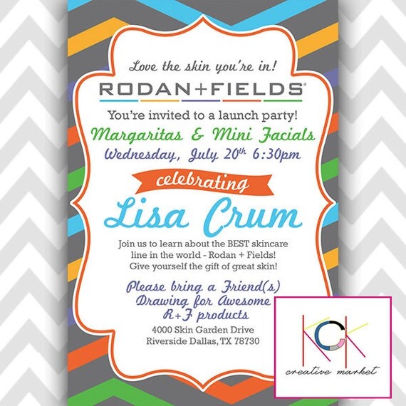 Customized Rodan and Fields Party or Event Invitation