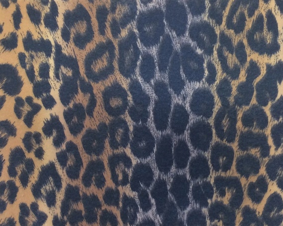 Leopard Print Felt Sheets 4 pcs Zoo Rainbow Classic Eco