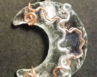 Glass Moon S necklace