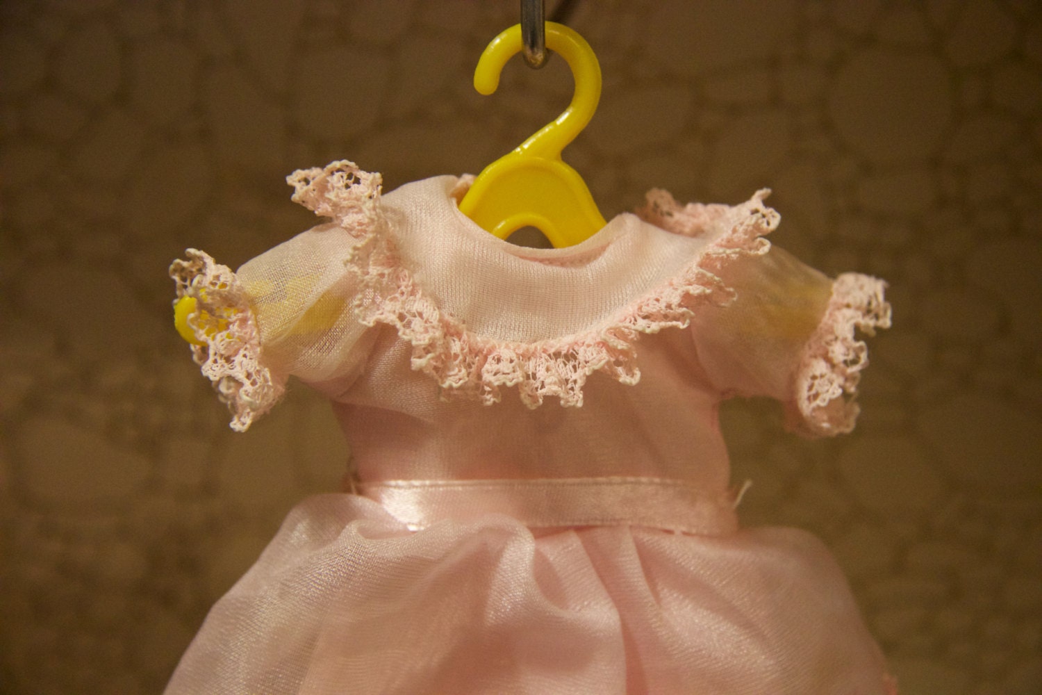 1964 Deluxe Reading Penny Brite pale pink flower girl dress