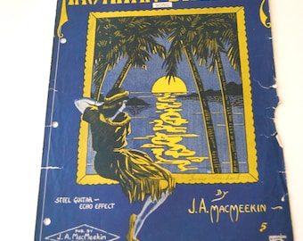 Antique Sheet Music, Hawaiian Breezes